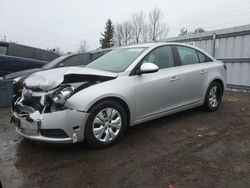 Vehiculos salvage en venta de Copart Bowmanville, ON: 2014 Chevrolet Cruze LT