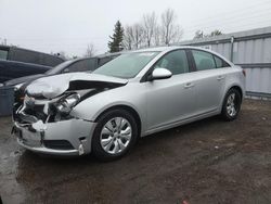 Salvage cars for sale from Copart Bowmanville, ON: 2014 Chevrolet Cruze LT