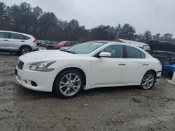 Salvage cars for sale at Mendon, MA auction: 2014 Nissan Maxima S