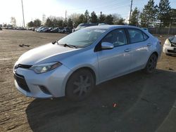 Salvage cars for sale from Copart Denver, CO: 2016 Toyota Corolla L