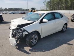 Salvage cars for sale from Copart Dunn, NC: 2014 Toyota Corolla ECO