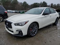 Salvage cars for sale from Copart Mendon, MA: 2022 Infiniti Q50 RED Sport 400