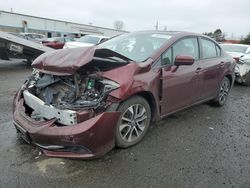 Salvage cars for sale from Copart New Britain, CT: 2015 Honda Civic EX
