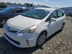Salvage cars for sale at Vallejo, CA auction: 2014 Toyota Prius V