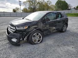 Salvage cars for sale at Gastonia, NC auction: 2017 Ford Edge Titanium