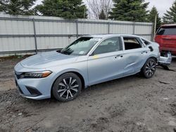 Salvage cars for sale at Albany, NY auction: 2022 Honda Civic EX