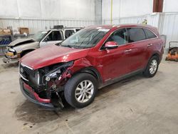 Salvage cars for sale from Copart Milwaukee, WI: 2018 KIA Sorento LX