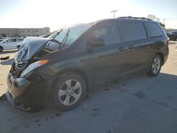 Salvage cars for sale at Wilmer, TX auction: 2015 Toyota Sienna LE