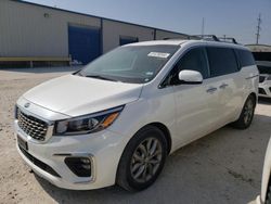 Salvage cars for sale from Copart Haslet, TX: 2021 KIA Sedona EX Premium