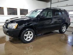 Salvage cars for sale from Copart Blaine, MN: 2003 Toyota Highlander Limited