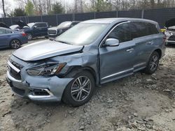 Salvage cars for sale from Copart Waldorf, MD: 2019 Infiniti QX60 Luxe