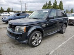 Salvage cars for sale from Copart Rancho Cucamonga, CA: 2012 Land Rover Range Rover Sport SC