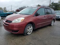 Salvage cars for sale from Copart Moraine, OH: 2004 Toyota Sienna CE