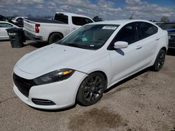 Salvage cars for sale from Copart Tucson, AZ: 2016 Dodge Dart SE