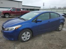 Salvage cars for sale from Copart Leroy, NY: 2018 KIA Forte LX