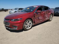 Salvage cars for sale from Copart Amarillo, TX: 2018 Chevrolet Malibu Premier