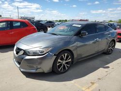 2017 Nissan Maxima 3.5S en venta en Grand Prairie, TX