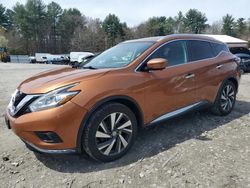 Salvage cars for sale at Mendon, MA auction: 2016 Nissan Murano S