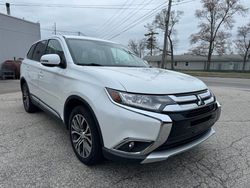 Salvage cars for sale at North Billerica, MA auction: 2016 Mitsubishi Outlander SE