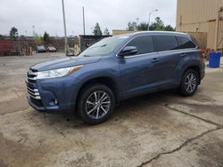 Salvage cars for sale from Copart Gaston, SC: 2017 Toyota Highlander SE