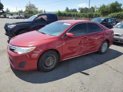 Salvage cars for sale from Copart San Martin, CA: 2012 Toyota Camry Base