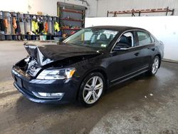 Salvage cars for sale from Copart Candia, NH: 2015 Volkswagen Passat SEL