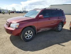 Salvage cars for sale from Copart Rocky View County, AB: 2007 Toyota Highlander Sport