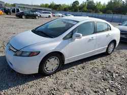 Salvage cars for sale from Copart Memphis, TN: 2008 Honda Civic Hybrid