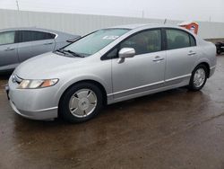 Honda salvage cars for sale: 2008 Honda Civic Hybrid