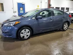 Salvage cars for sale at Blaine, MN auction: 2016 KIA Forte LX