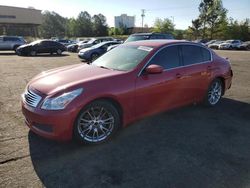 Salvage cars for sale at Gaston, SC auction: 2009 Infiniti G37 Base
