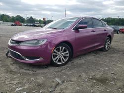 Salvage cars for sale from Copart Montgomery, AL: 2015 Chrysler 200 Limited