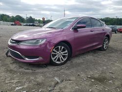 Chrysler 200 salvage cars for sale: 2015 Chrysler 200 Limited