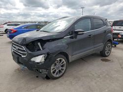 Salvage cars for sale at Wilmer, TX auction: 2020 Ford Ecosport Titanium