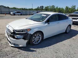 Salvage cars for sale at Lumberton, NC auction: 2017 Ford Fusion SE