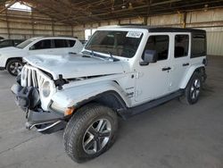 Jeep salvage cars for sale: 2018 Jeep Wrangler Unlimited Sahara