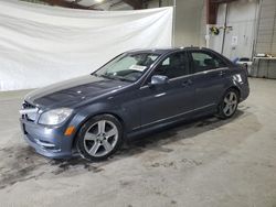 Salvage cars for sale at North Billerica, MA auction: 2011 Mercedes-Benz C 300 4matic