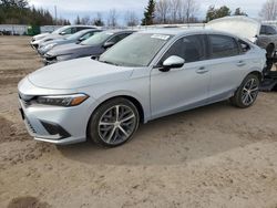 Salvage cars for sale at Bowmanville, ON auction: 2022 Honda Civic Touring