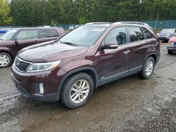 Salvage cars for sale at Graham, WA auction: 2015 KIA Sorento LX