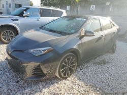 Salvage cars for sale from Copart Opa Locka, FL: 2017 Toyota Corolla L