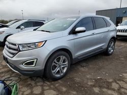 Salvage cars for sale at Woodhaven, MI auction: 2016 Ford Edge Titanium