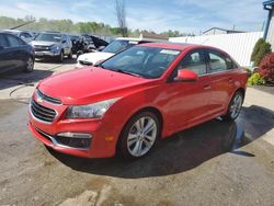 Salvage cars for sale from Copart Louisville, KY: 2015 Chevrolet Cruze LTZ