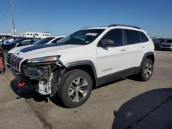 Salvage cars for sale at Grand Prairie, TX auction: 2017 Jeep Cherokee Trailhawk