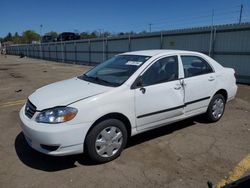 Salvage cars for sale from Copart Pennsburg, PA: 2004 Toyota Corolla CE
