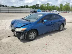 Salvage cars for sale from Copart Lumberton, NC: 2012 Honda Civic LX