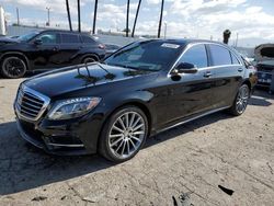 Salvage cars for sale at Van Nuys, CA auction: 2015 Mercedes-Benz S 550