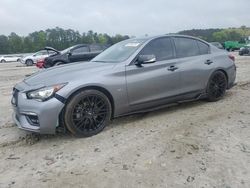 Salvage cars for sale at Ellenwood, GA auction: 2018 Infiniti Q50 Luxe