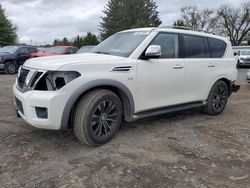 Salvage cars for sale from Copart Finksburg, MD: 2017 Nissan Armada Platinum