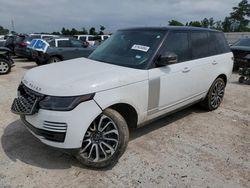 Salvage cars for sale at Houston, TX auction: 2018 Land Rover Range Rover Supercharged