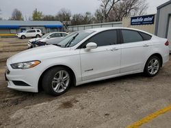 Salvage cars for sale at Wichita, KS auction: 2018 Ford Fusion SE Hybrid
